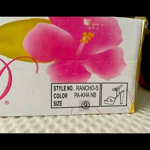 Never worn Army green heels